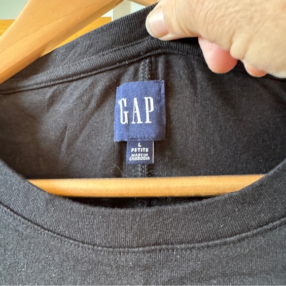 GAP Black Sheath Midi Dress Casual Crew Neck - Picture 4 of 6